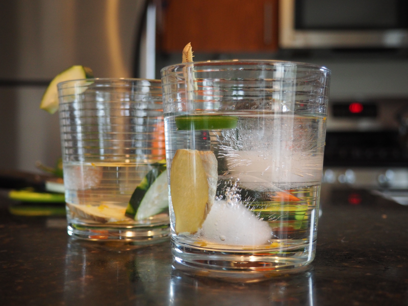 The finished Water Cocktails / Ria Misra